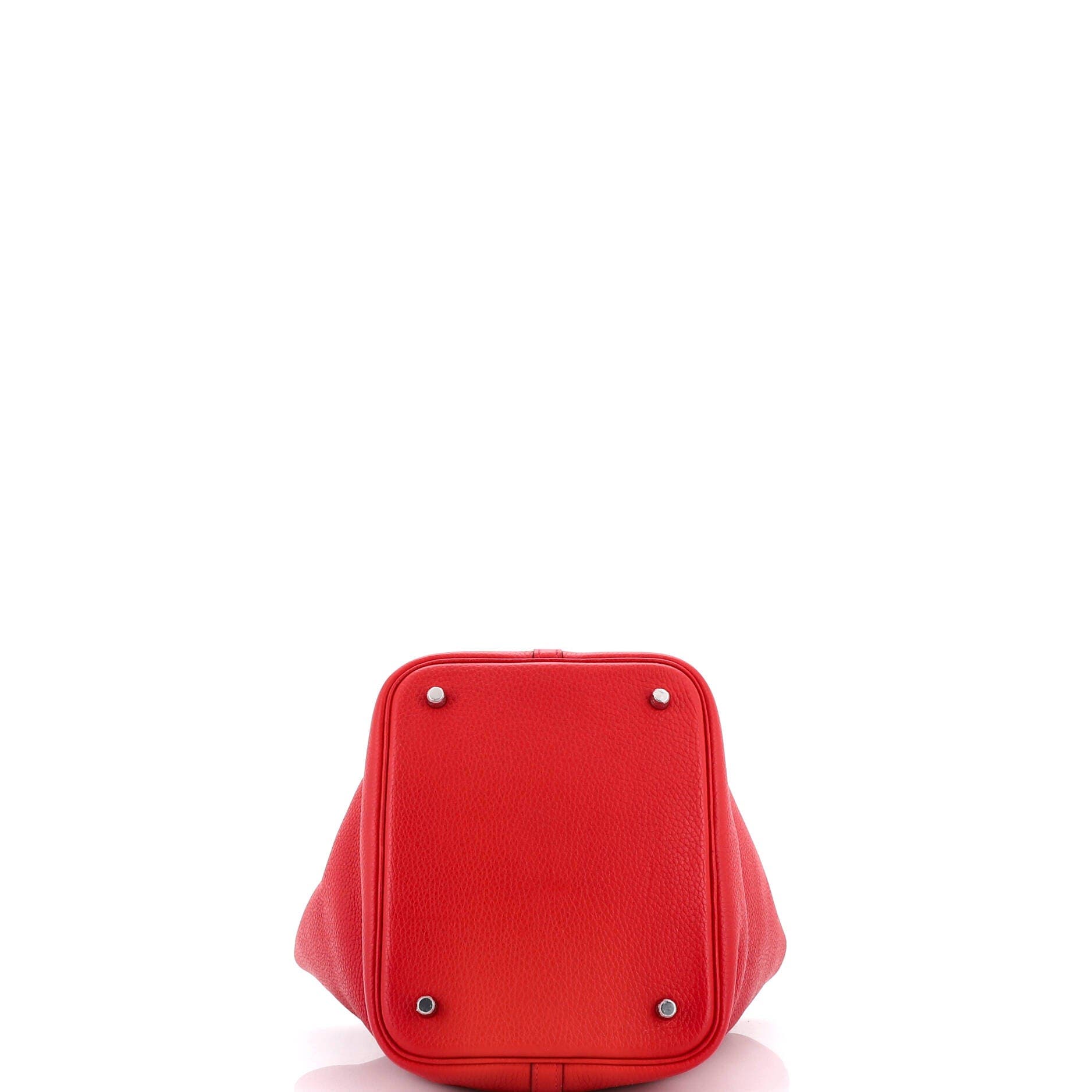 Pre-Owned Hermes Picotin Lock Bag Clemence MM, Alternate, color, Rouge Casaque