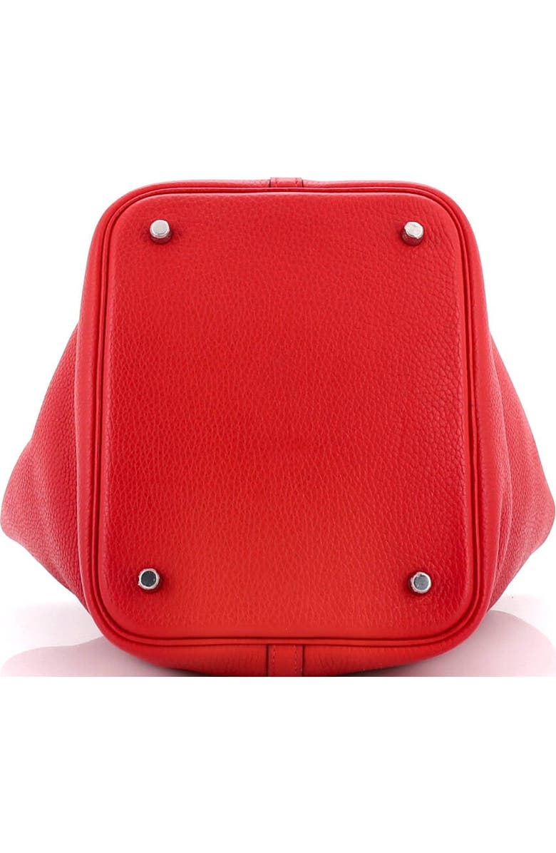 Pre-Owned Hermes Picotin Lock Bag Clemence MM, Alternate, color, Rouge Casaque