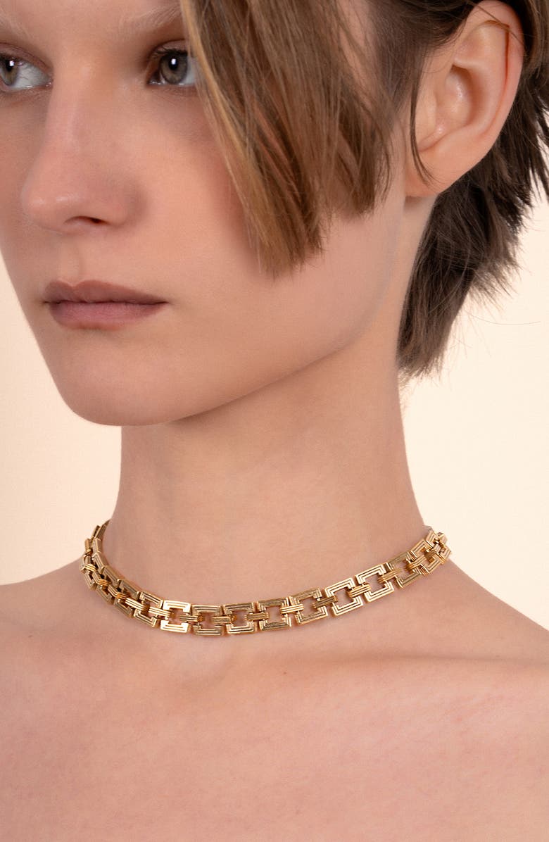 IVI Los Angeles Aurelia Chain Choker, Alternate, color, Yellow Gold