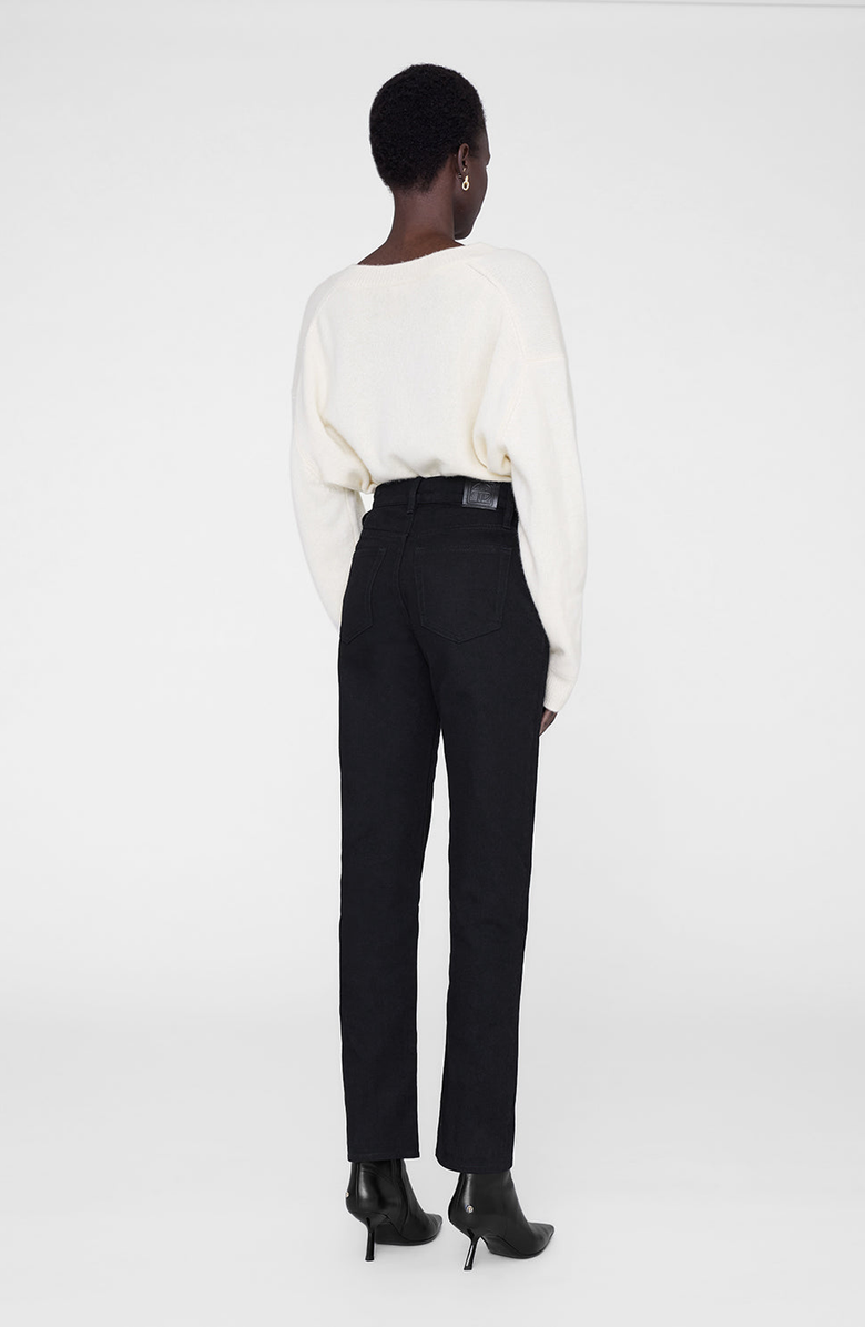 ANINE BING Bruno Jean, Alternate, color, Black