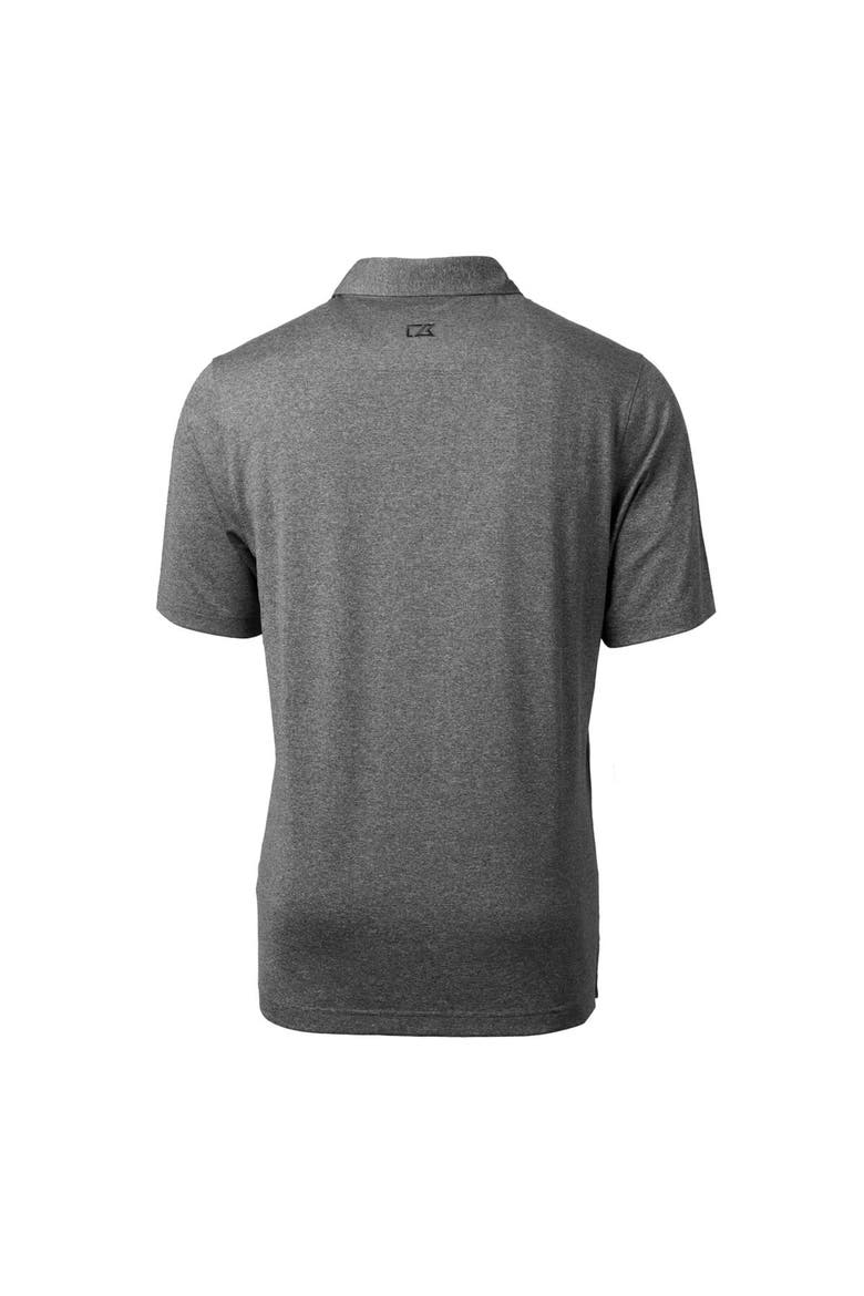 Men's Cutter & Buck Heather Charcoal Birmingham Barons Forge Heathered Stretch Polo, Alternate, color, Heather Charcoal