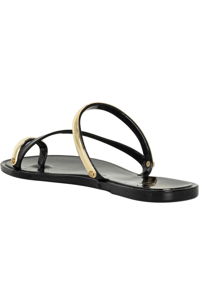 SHUSHOP Dottie Toe Loop Sandal, Alternate, color, Black