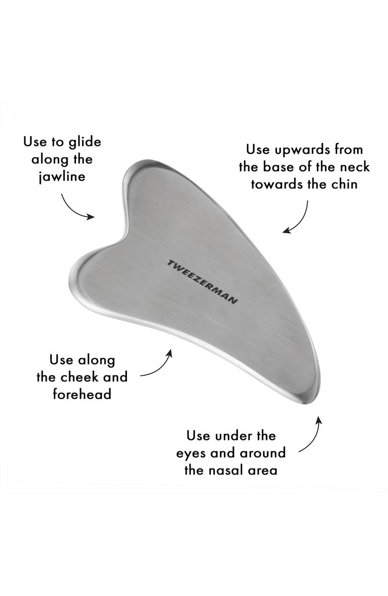 TWEEZERMAN Stainless Steel Gua Sha, Alternate, color,