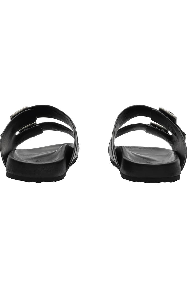 Burberry Leather Urchin Sandals, Alternate, color, Black