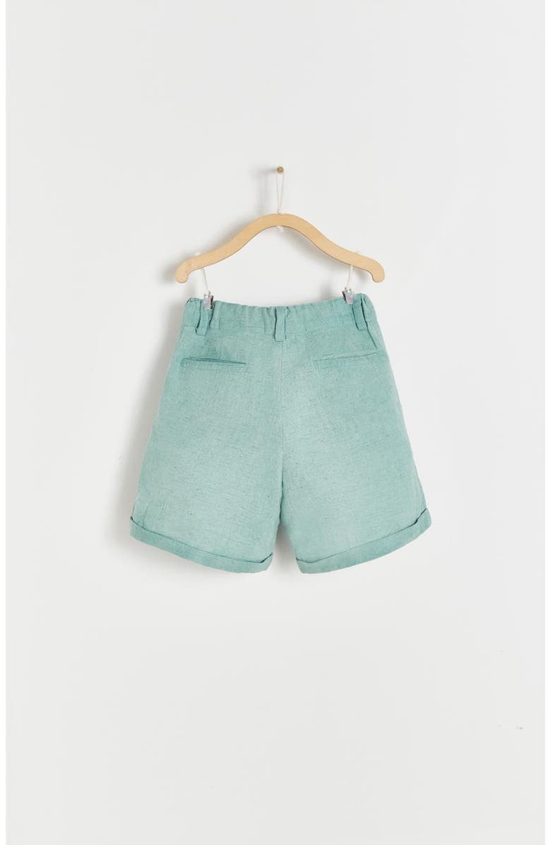 Babycottons Linen Bermuda, Alternate, color, Green