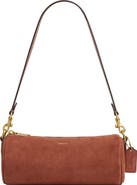 COACH Suede Barrel Bag
