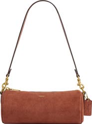 COACH Suede Barrel Bag
