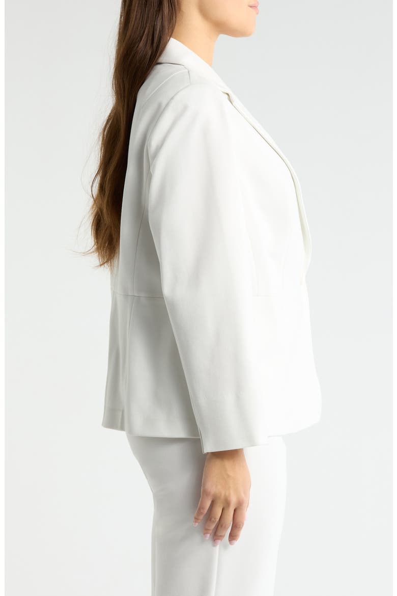 One-Button Seamed Waist Blazer, Alternate, color, VANILLA ICE