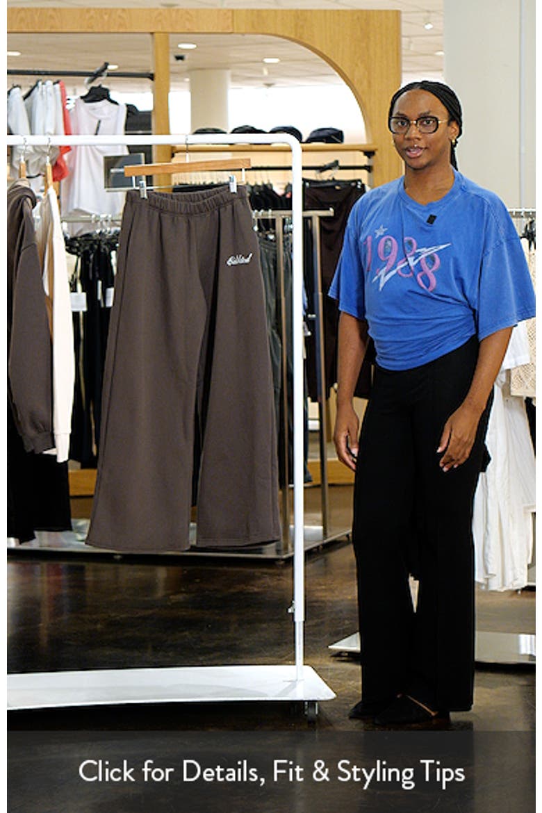 We're Edikted Logo Wide Leg Sweatpants video