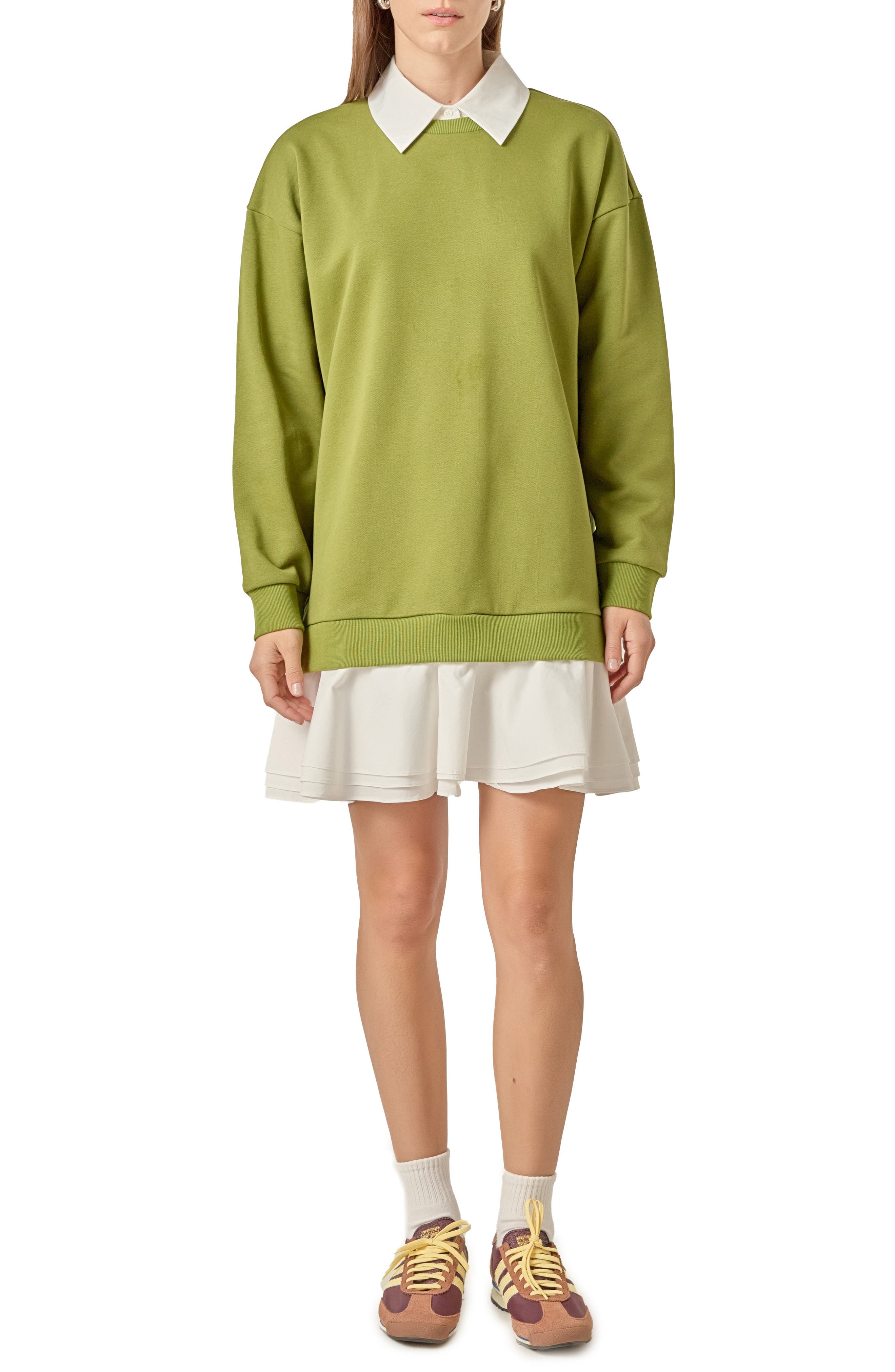 selected OLIVE/ WHITE