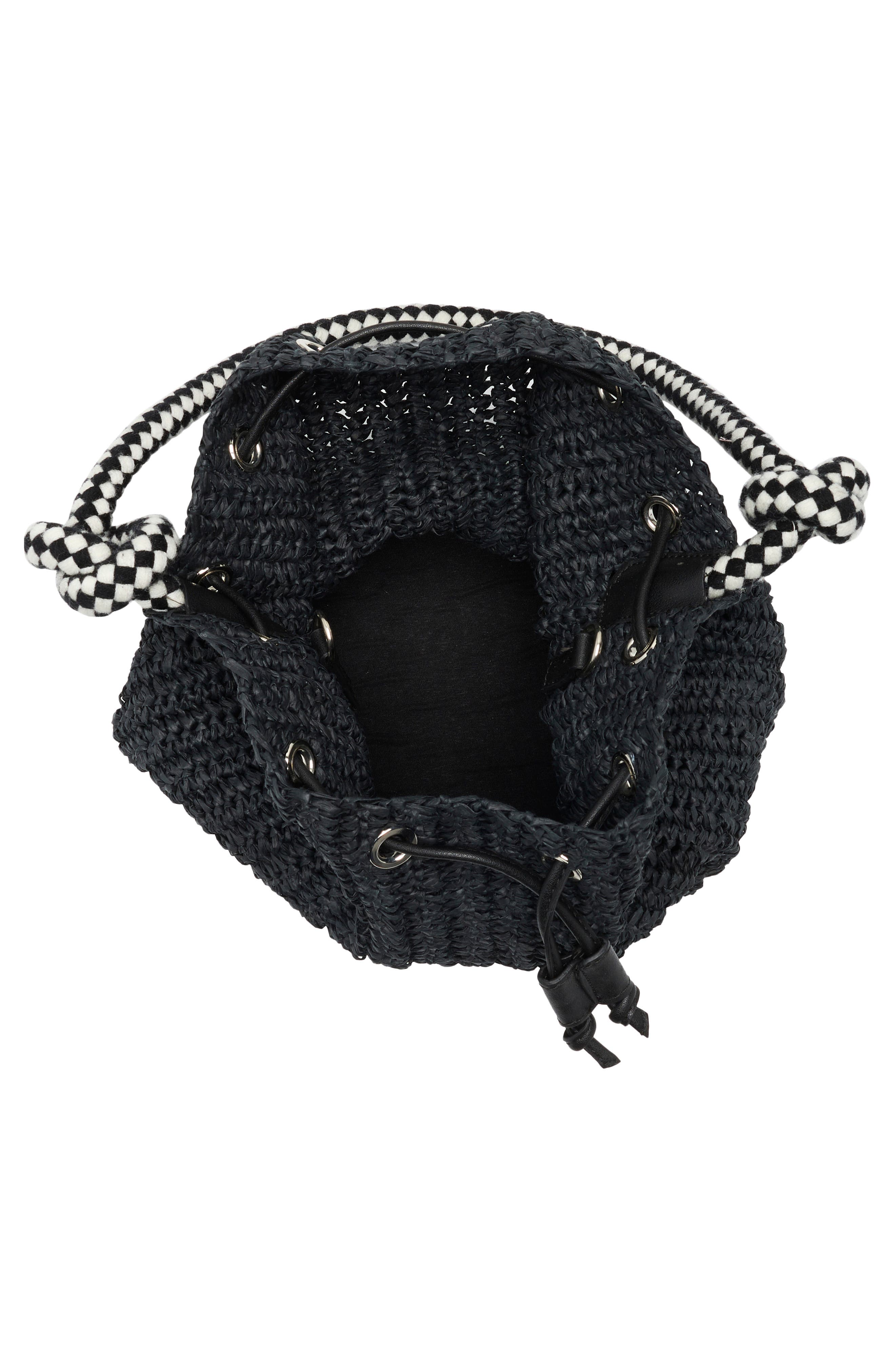 Collection XIIX Drawstring Bucket Bag, Alternate, color, Black