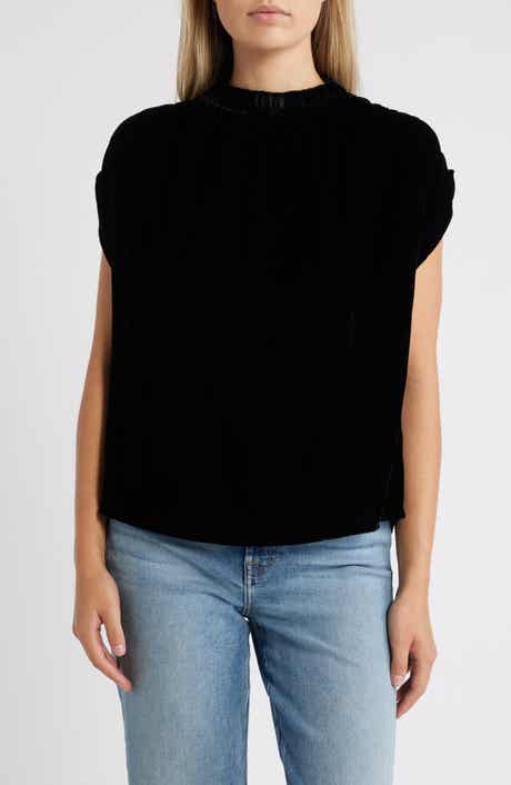 Wit & Wisdom Extended Sleeve Velvet Top