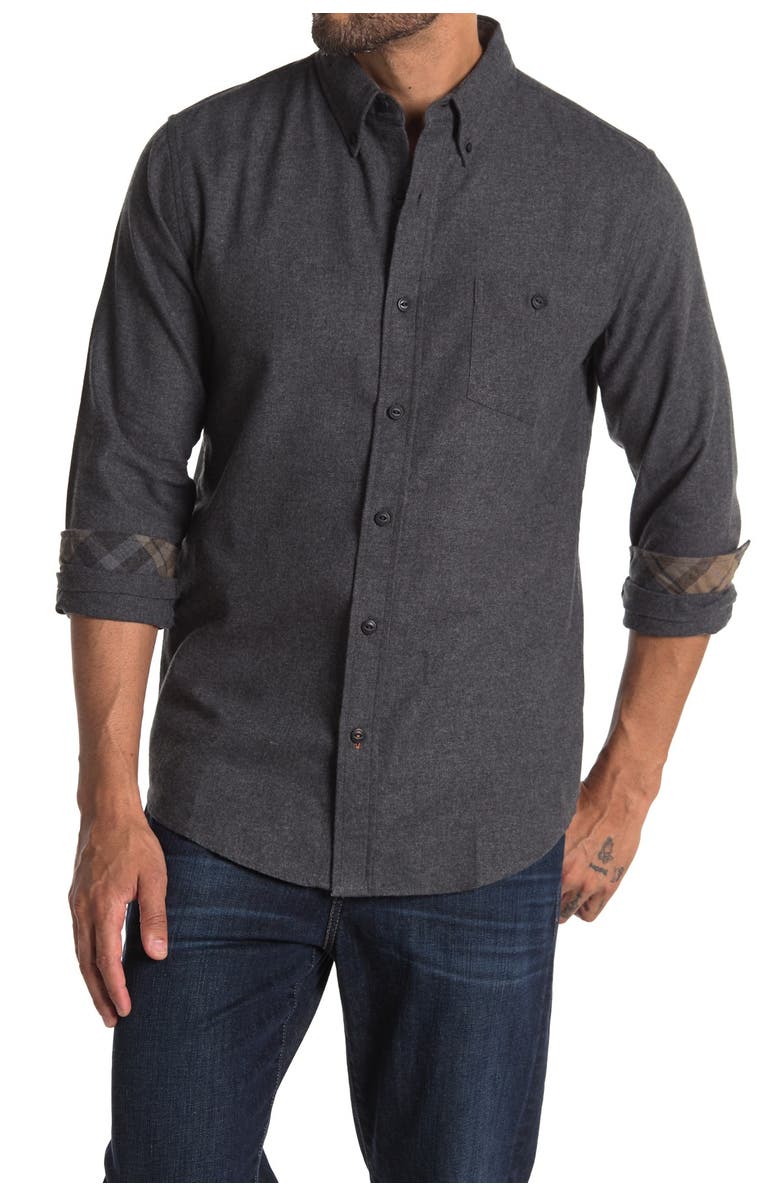 Weatherproof<sup>®</sup> Antique Solid Flannel Shirt, Main, color,