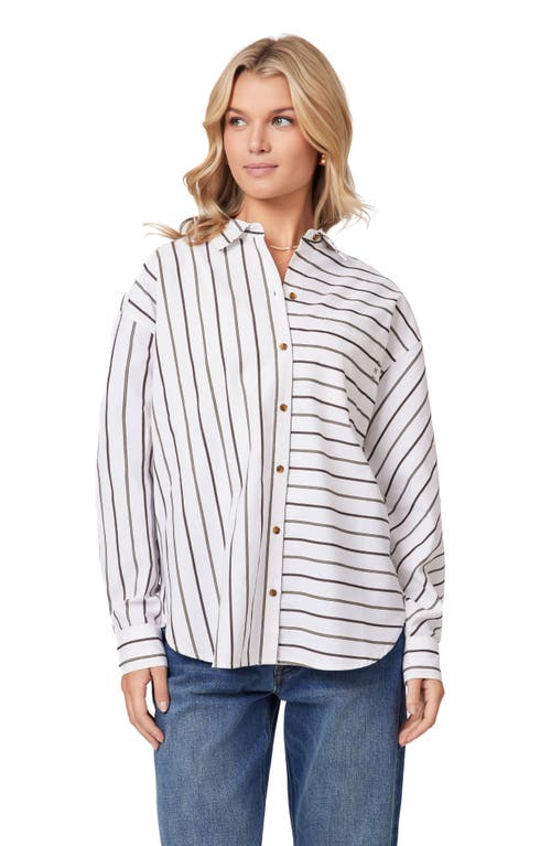 Scotch & Soda Oversize Button-up Shirt In Multi