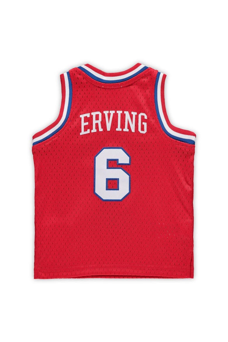 Infant Mitchell & Ness Julius Erving Red Philadelphia 76ers 1982/83 Hardwood Classics Retired Player Jersey, Alternate, color, RED