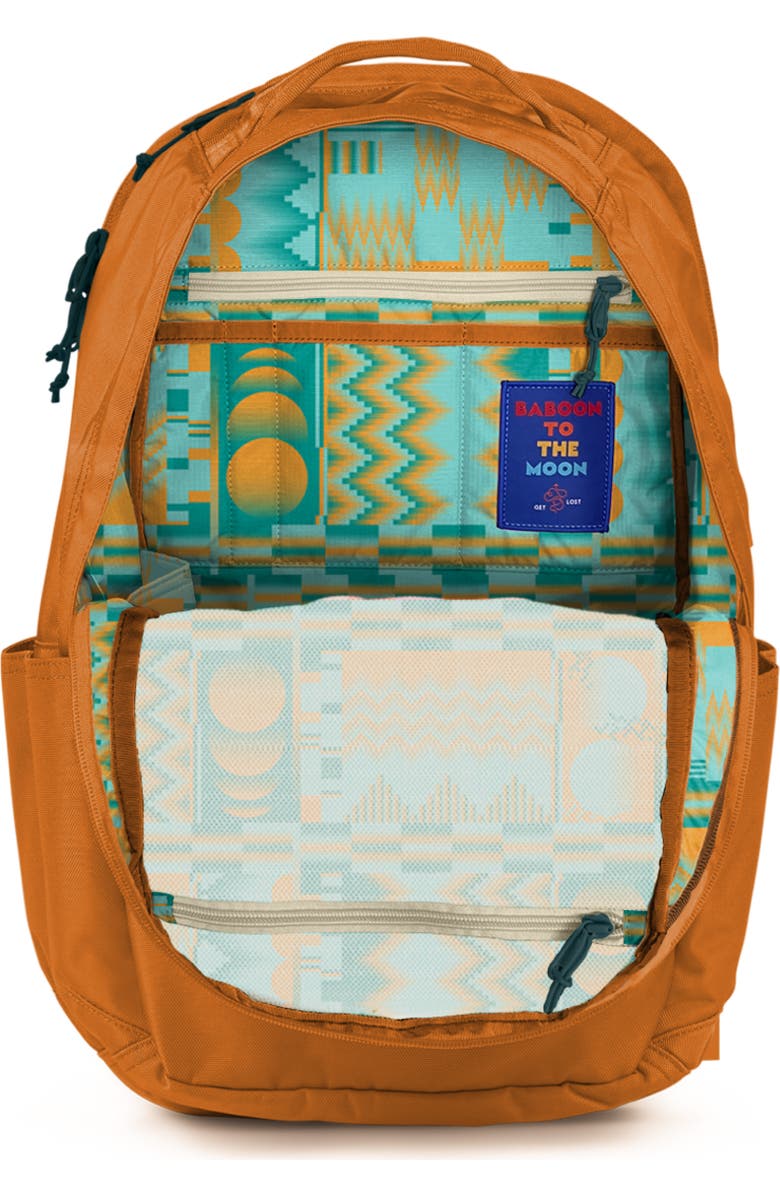 Baboon to the Moon City Water Repellent Backpack, Alternate, color, Caramel