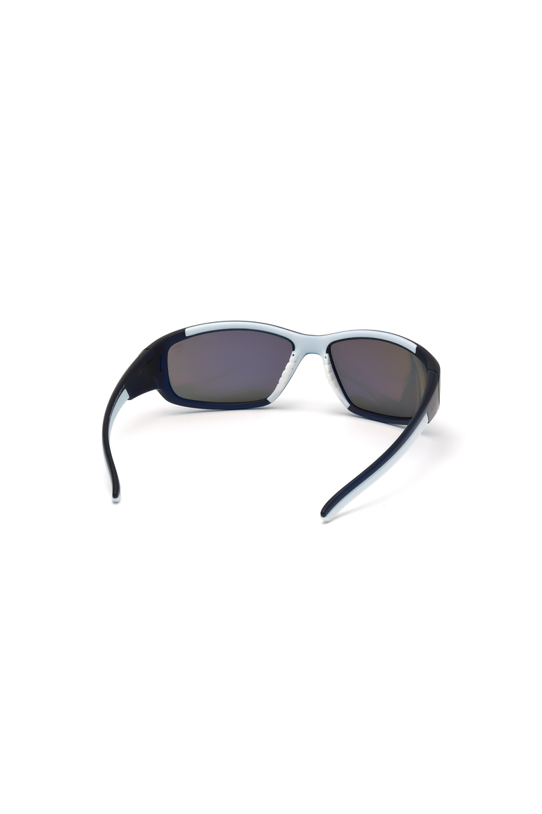 Wide Wraparound Sport Polarized Sunglasses, Alternate, color, Matte Blue / Smoke