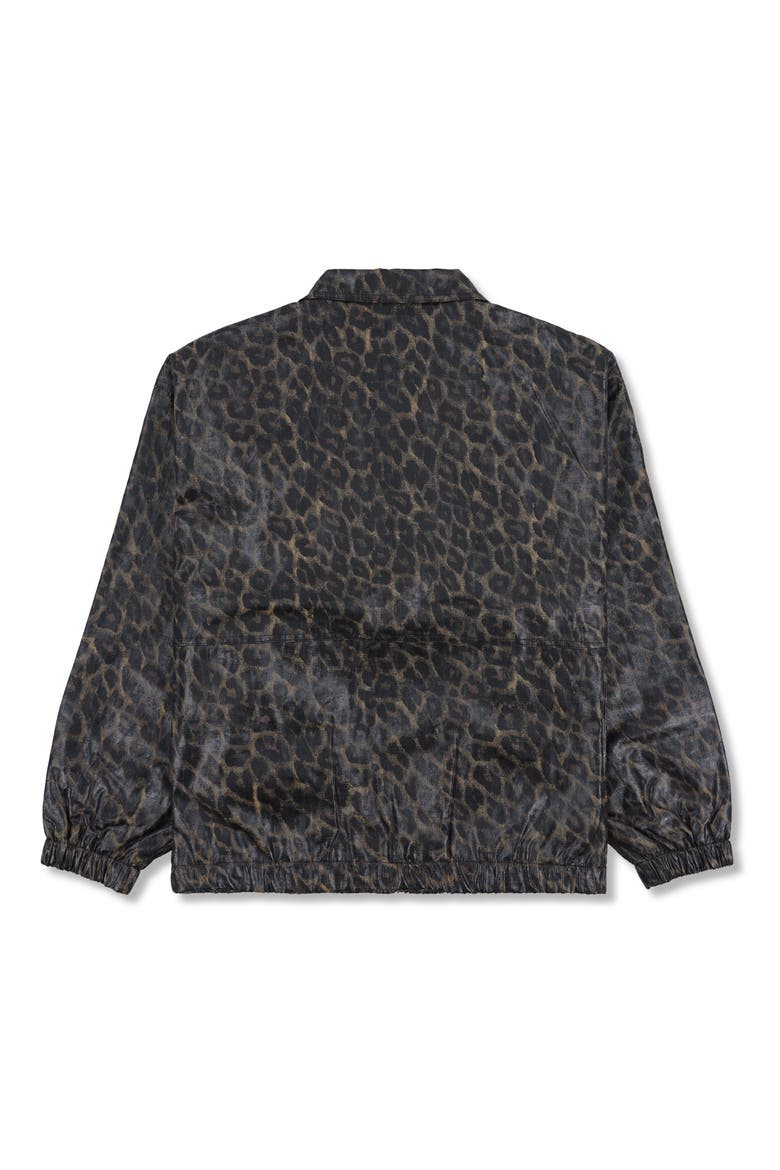 Leopard Print Waxed Cotton Jacket, Alternate, color, LEOPARD