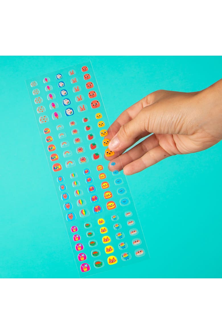 Nail stickers Kawaii, Alternate, color, Orange