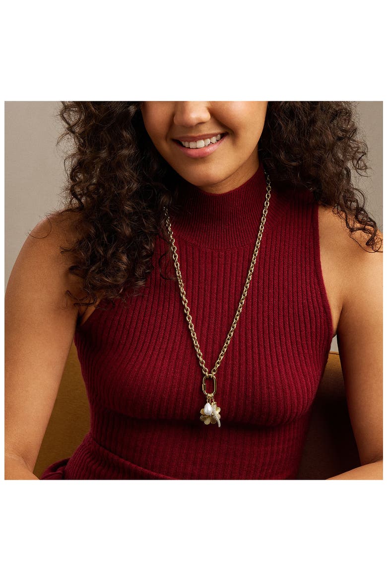 Sutton Charm Pendant Necklace, Alternate, color, GOLD