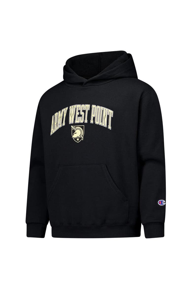 Youth Champion Black Army Black Knights Campus Pullover Hoodie, Alternate, color, Black