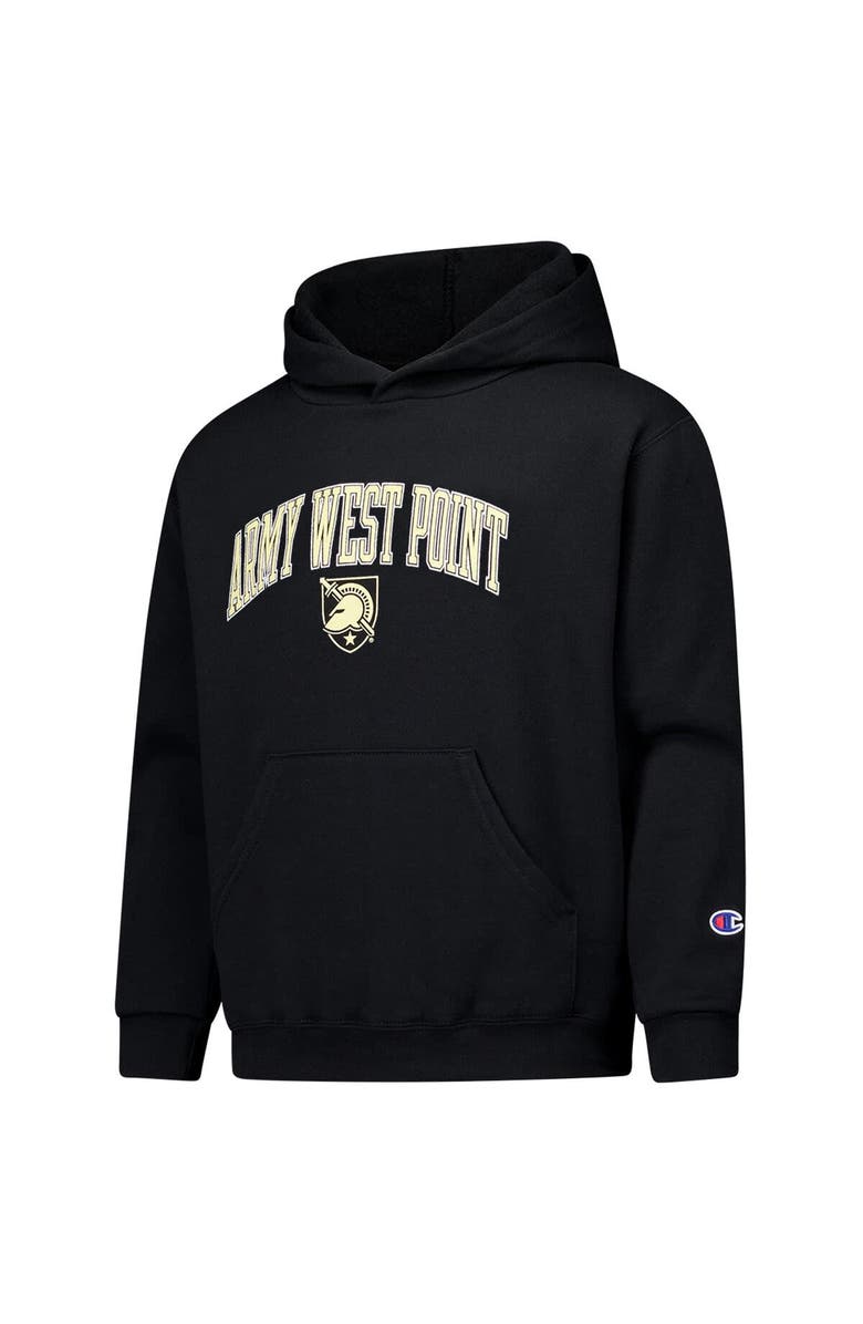 Champion Youth Champion Black Army Black Knights Campus Pullover Hoodie, Alternate, color, Black