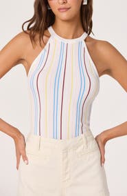 ASTR the Label Betia Stripe Sweater Tank
