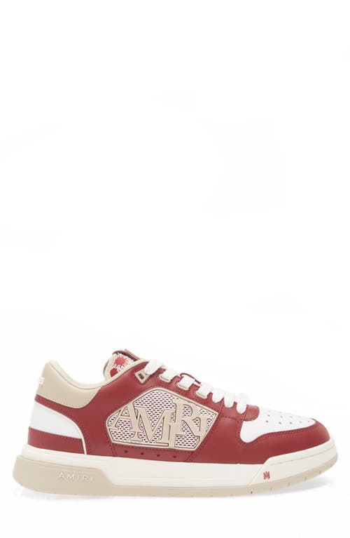Shop Amiri Classic Low Top Sneaker In Deep Red