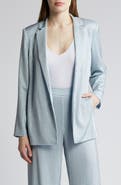 KOBI HALPERIN Brett Rhinestone Embellished Silk Wrap Jacket