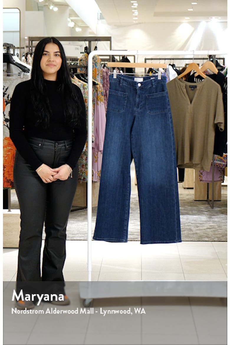 Le Slim Palazzo Pocket Wide Leg Jeans video