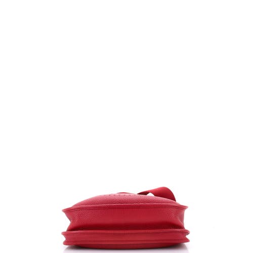 Pre-owned Hermes Hermes Evelyne Bag Gen Iii Clemence Pm In Red