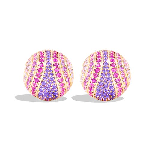 Campbell + Charlotte Revel Large Bead Huggie In Multi