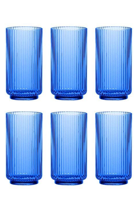 Set of 6 Shatterproof Mesa Jumbo Drinking Glasses