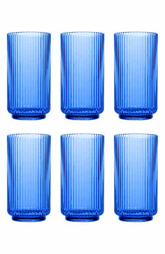 TarHong Set of 6 Shatterproof Mesa Jumbo Drinking Glasses