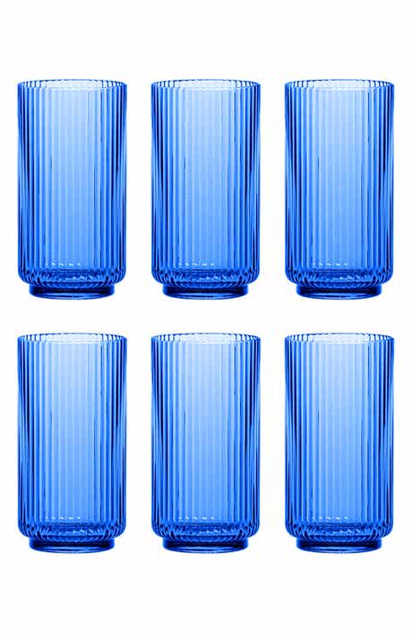 TarHong Set of 6 Shatterproof Mesa Jumbo Drinking Glasses