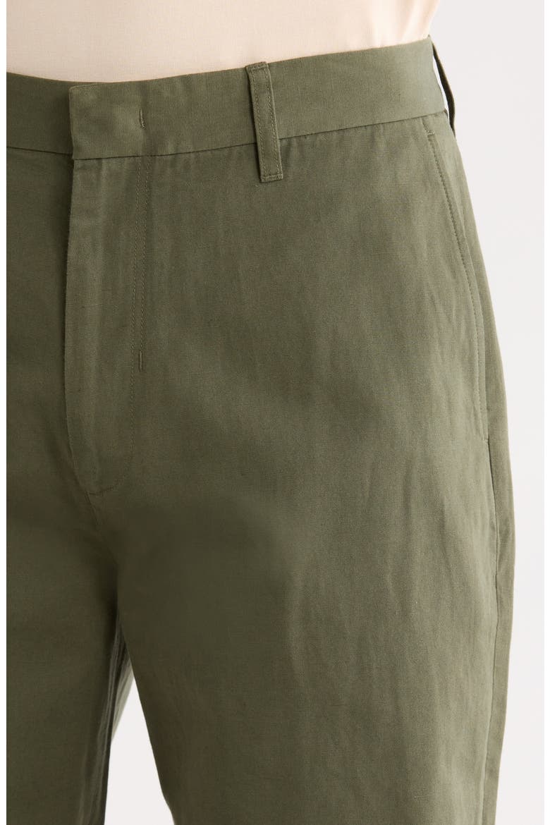 Louie Cotton & Linen Chinos, Alternate, color, COULTER GREEN