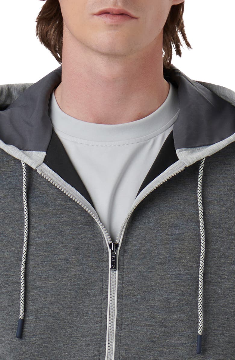 Bugatchi Full Zip Hoodie Jacket, Alternate, color, 