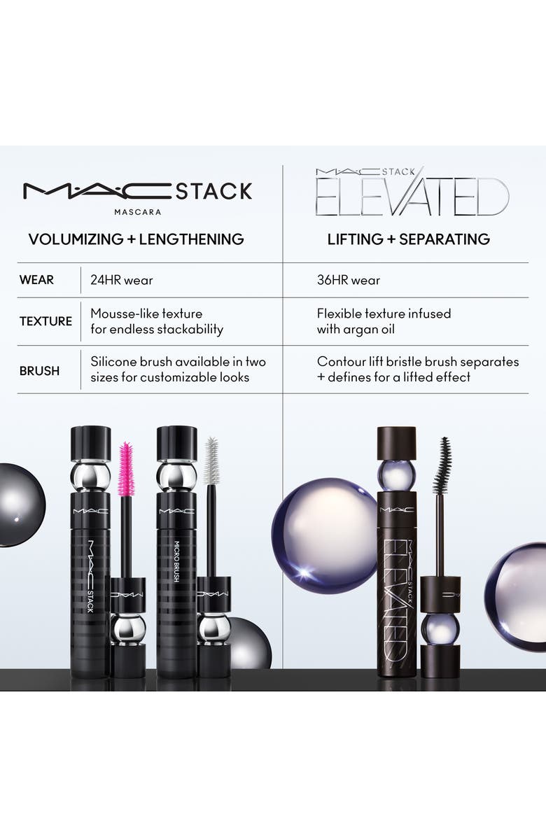 MAC Cosmetics MACStack Elevated Mascara, Alternate, color, Black Stack