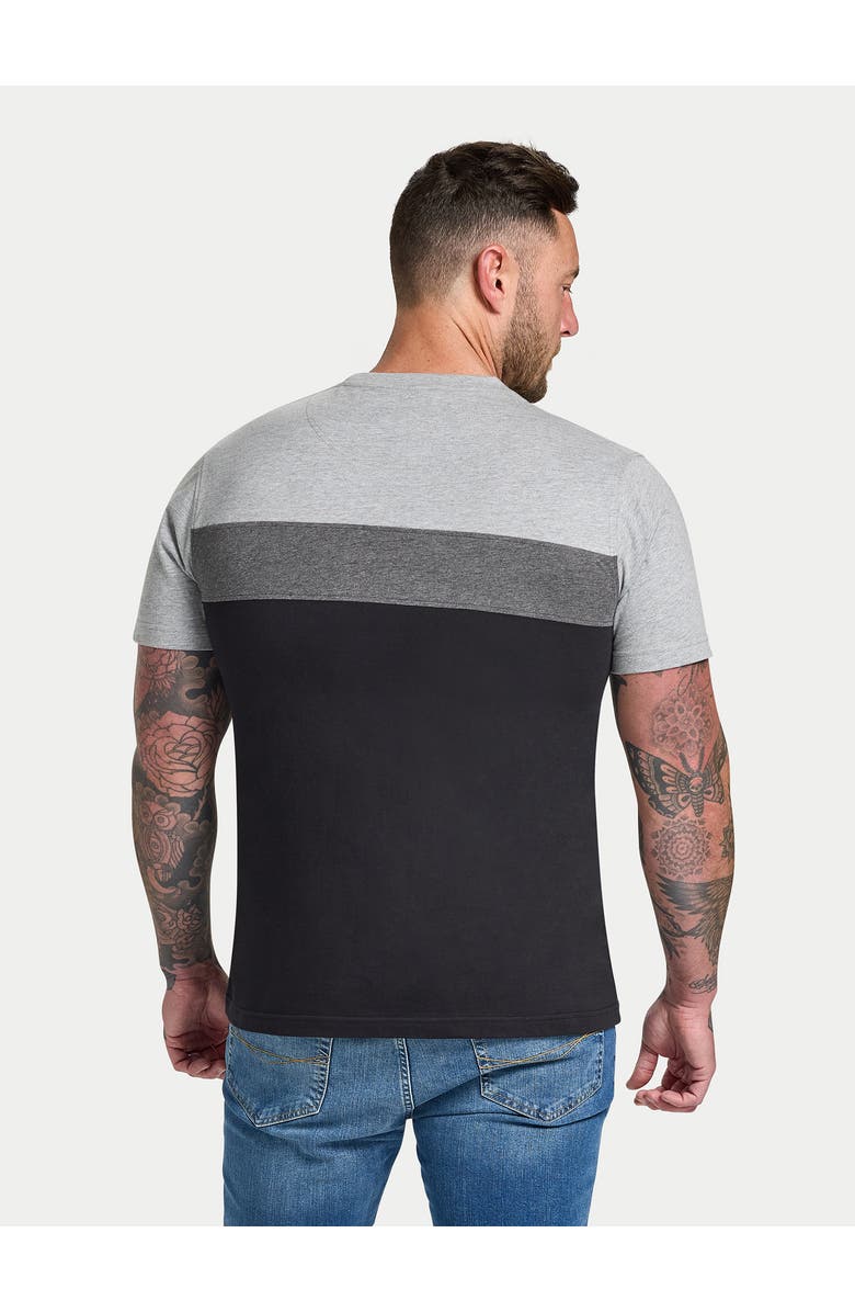 Raging Bull Short Sleeve Crew Neck Panel T-Shirt, Alternate, color, Black