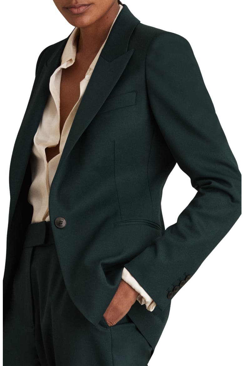Jade Wool Blend Jacket, Alternate, color, GREEN