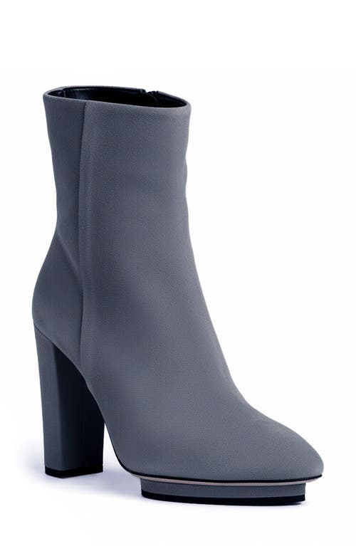 BEAUTIISOLES Teresa Pointed Toe Platform Bootie in Gray 