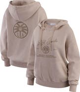 WEAR by Erin Andrews Women's WEAR by Erin Andrews Tan Los Angeles Sparks Washed Pullover Crewdie