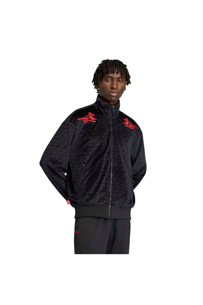 Men's adidas  Black Arsenal x Places+Faces Full-Zip Track Top, Main, color, Black