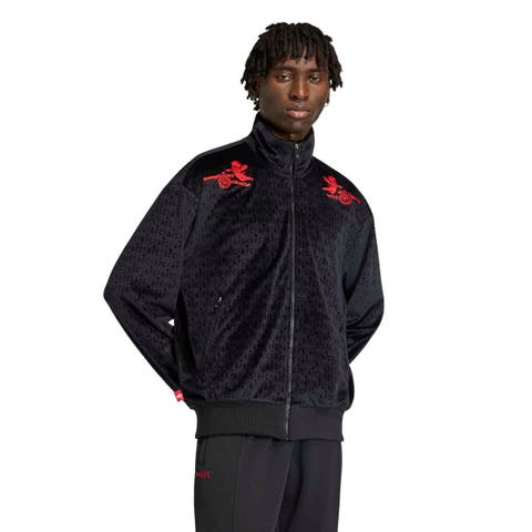 Men's adidas  Black Arsenal x Places+Faces Full-Zip Track Top