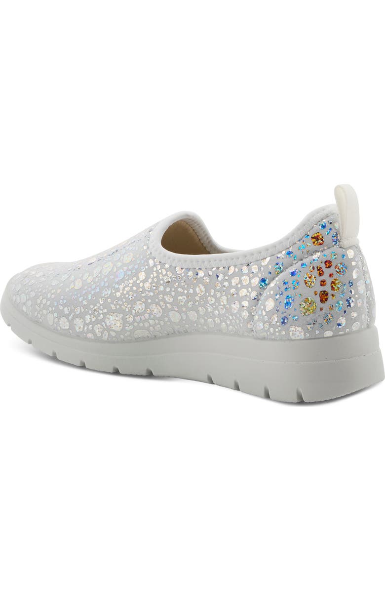 Flexus by Spring Step Anisia Slip-On Sneaker, Alternate, color, Silver Croco