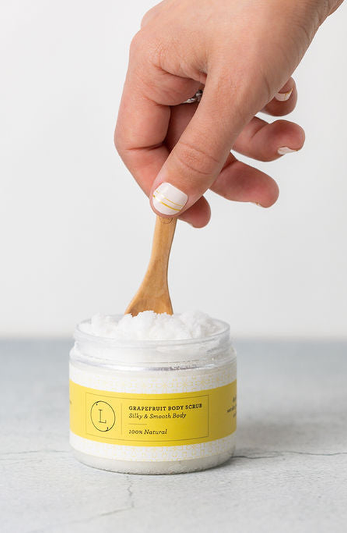 Lizush Grapefruit Body Salt Scrub Moisturizing And Fresh In Grapefruit