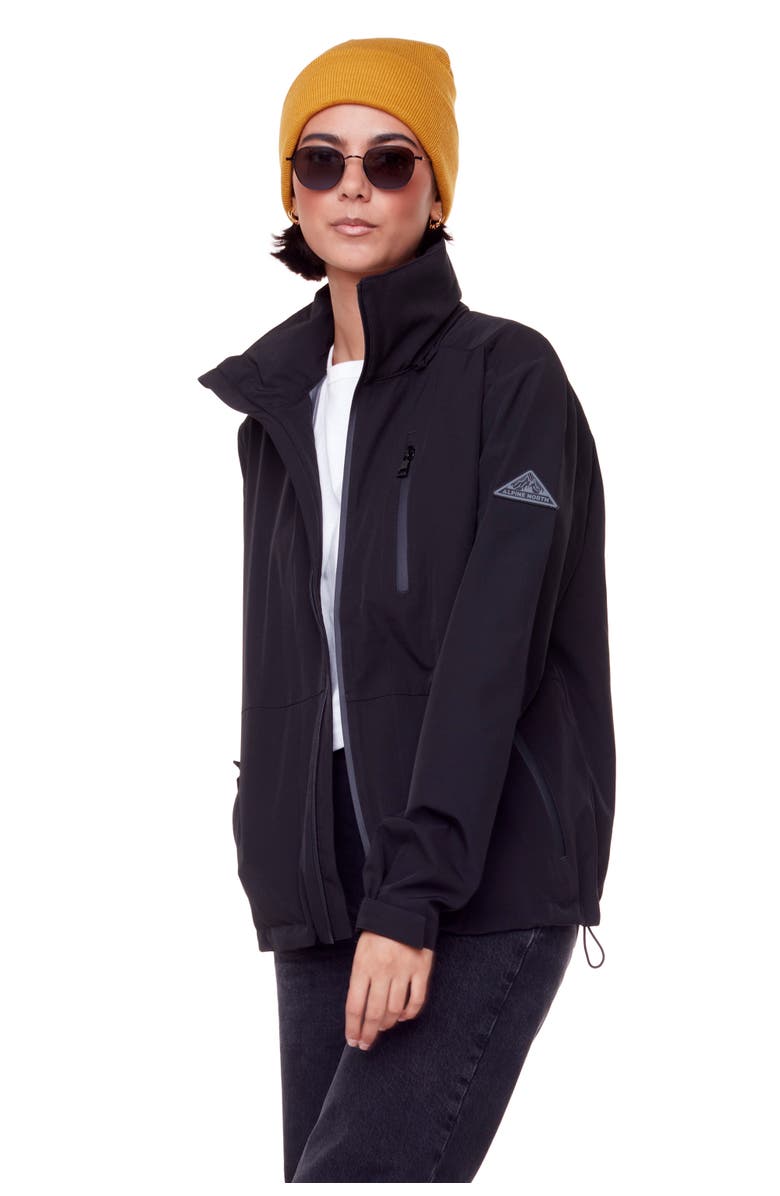 Alpine North CARMACKS - Gender Inclusive, Midweight Rain Shell Jacket, Alternate, color, Black