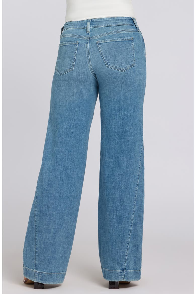 Teresa Godet Wide Leg Jeans, Alternate, color, DAWN ROCK