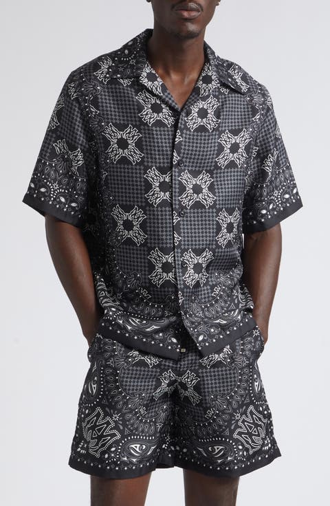 MA Check Silk Camp Shirt