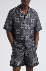 AMIRI MA Check Silk Camp Shirt